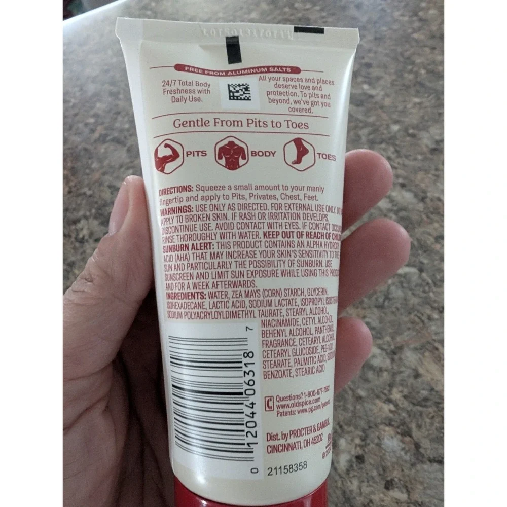 Old Spice GentleMan's Total Body Cream Deodorant Lotion Mandarin Sandalwood Lot